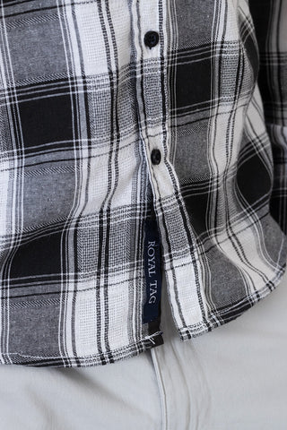 Casual Check Shirt- CS240964-BK