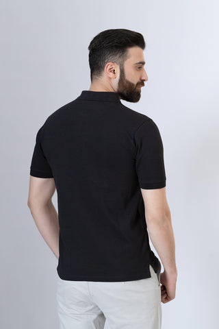 Black Polo Shirt - RTCF241242-BK