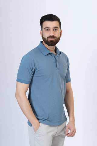 Grey Polo Shirt- RTSF241143-GR