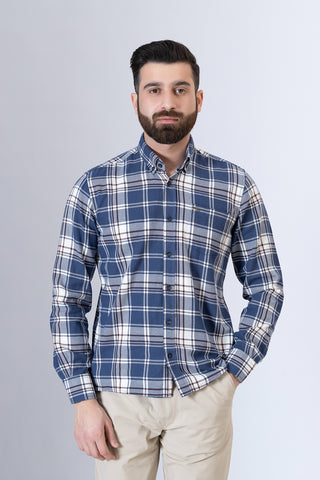 Blue Check Casual Shirt