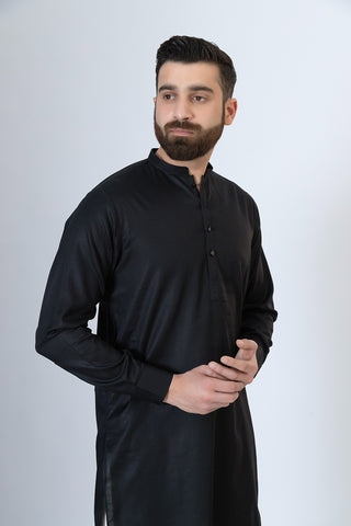 Black Kurta- KT241187-BK