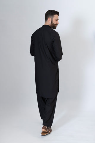 Black Shalwar Kameez- SK240970-BK