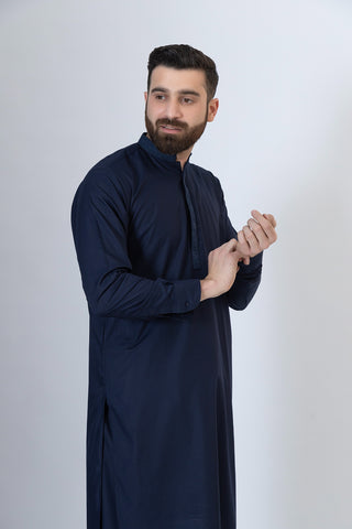 Navy Shalwar Kameez- SK240971-NY