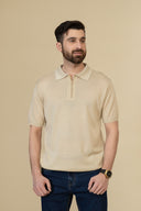 Beige Refined Polo