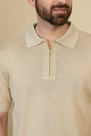 Beige Refined Polo