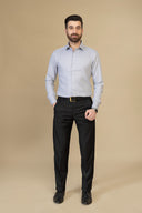 Light Grey Textured Dress Shirt