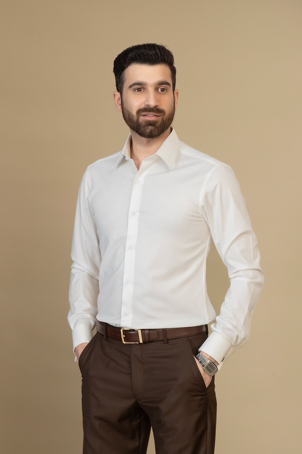 Dress Shirt - SFP250575-WT
