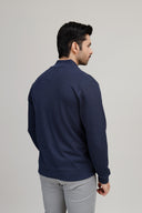 Navy Zipper Upper