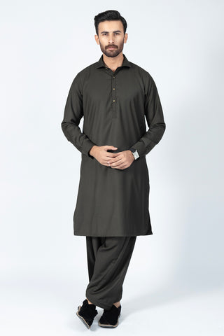 OLIVE SHALWAR KAMEEZ