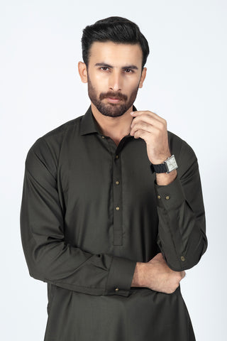 OLIVE SHALWAR KAMEEZ