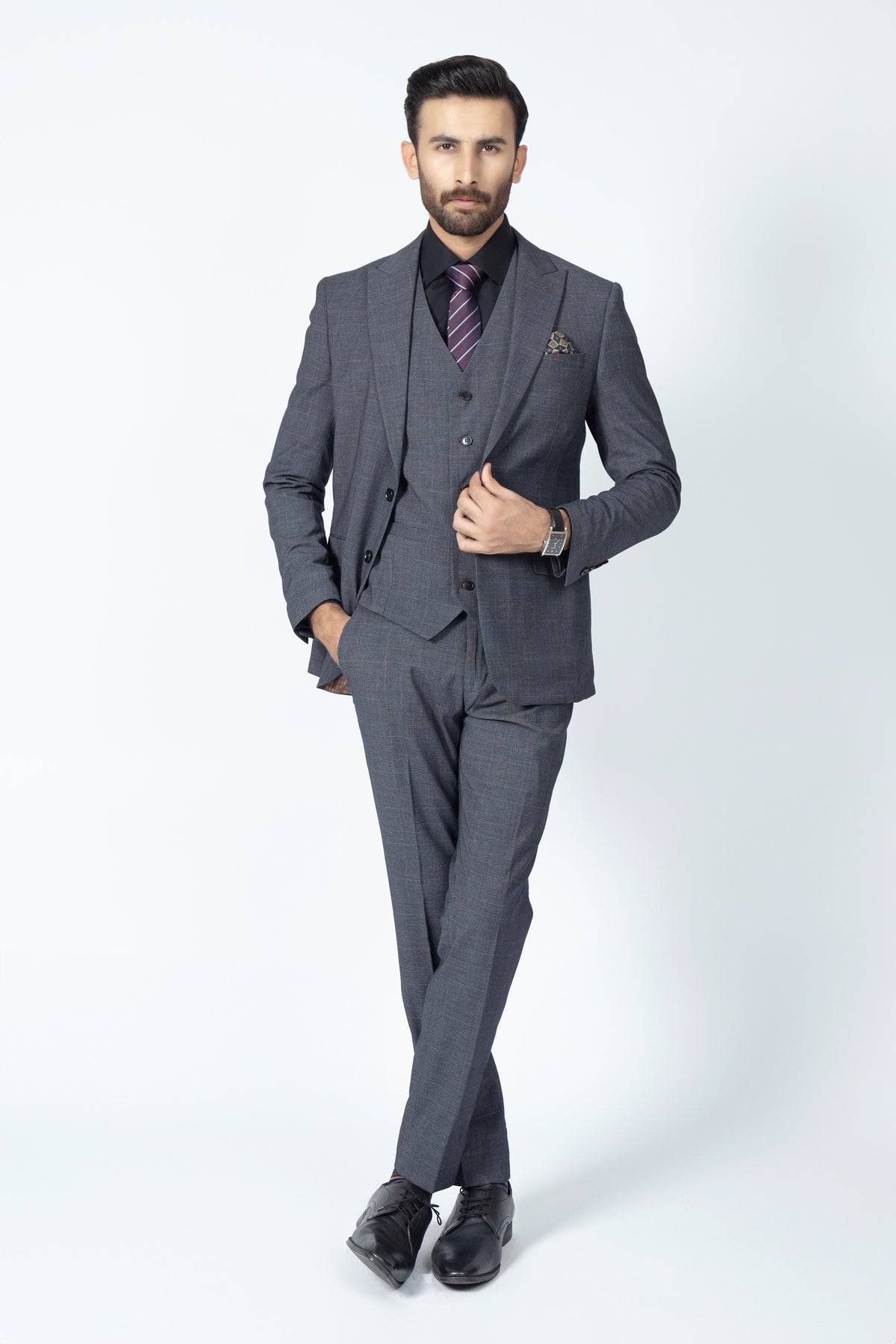 Dark Grey Suit 3SP7726-DGR