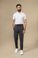 Charcoal Grey Casual Trouser
