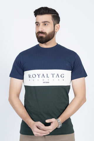 Navy Round Neck Shirt RTNC240342-NY