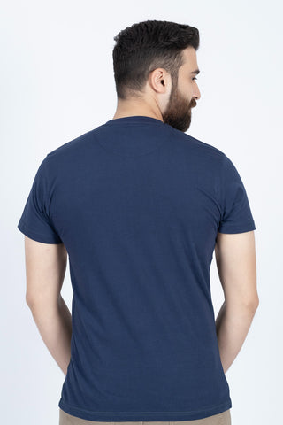 Navy Round Neck Shirt RTNC240342-NY