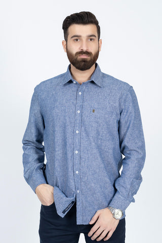 BLUE CASUAL SHIRT