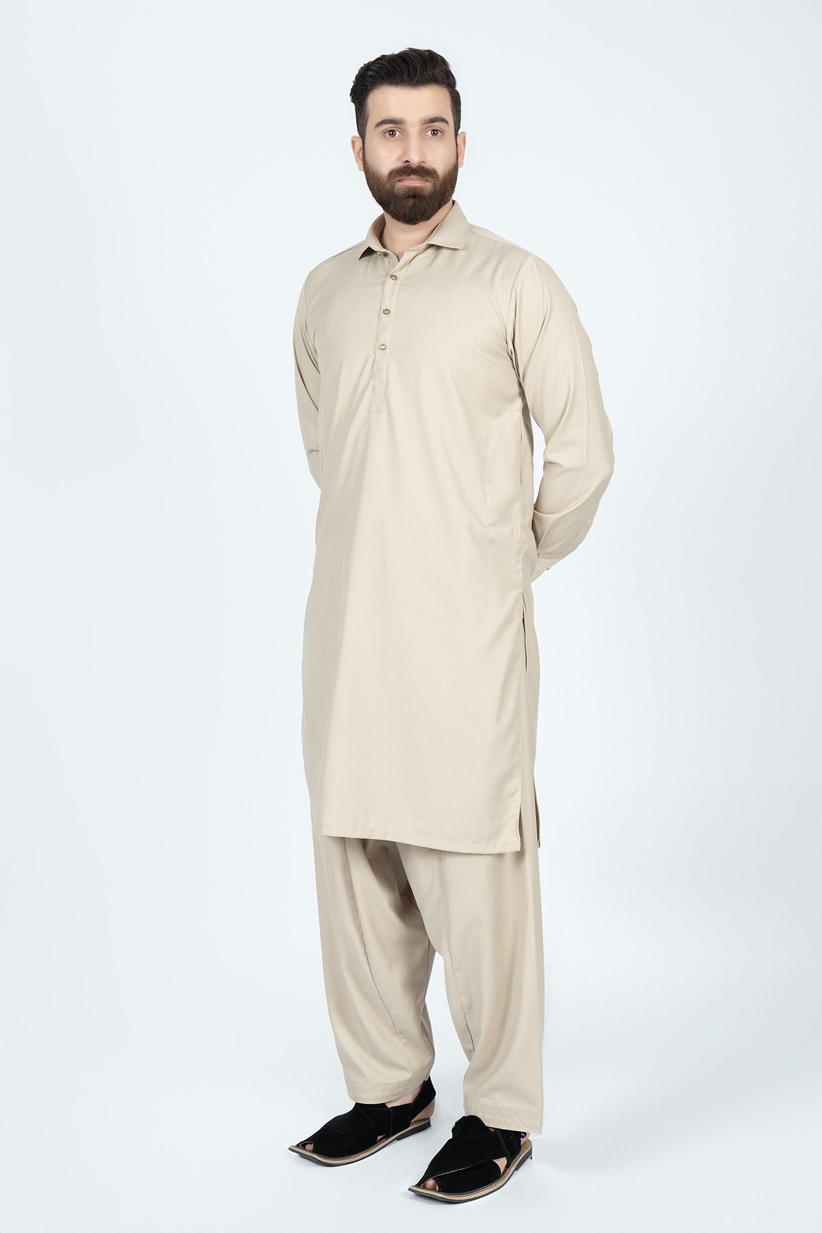 BEIGE SHALWAR KAMEEZ