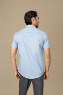 Sky-Blue Casual Shirt