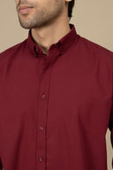 Maroon Casual Shirt