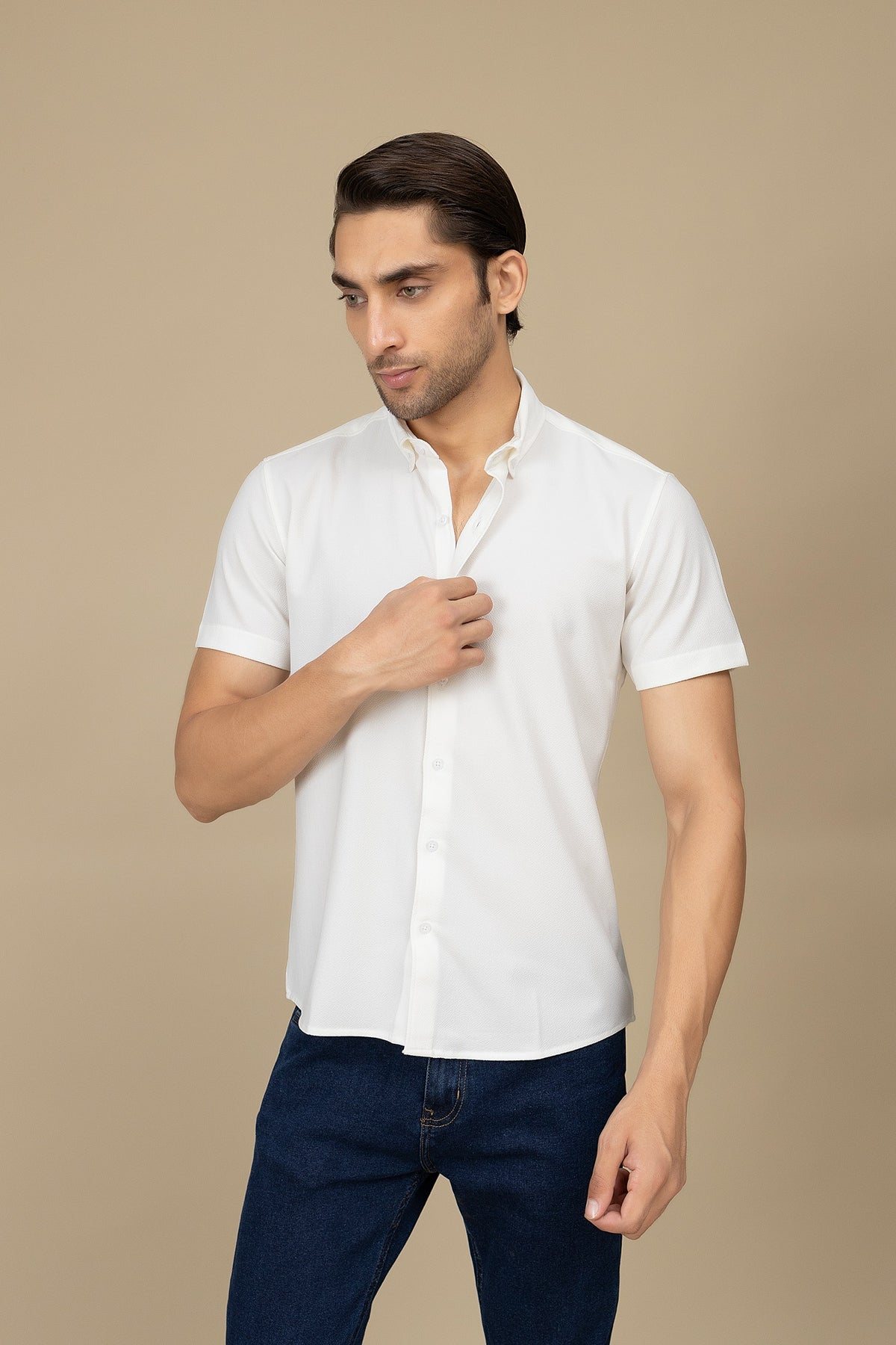 Casual Shirt - CKT250638-WT