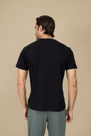 Black Round Neck T-Shirt