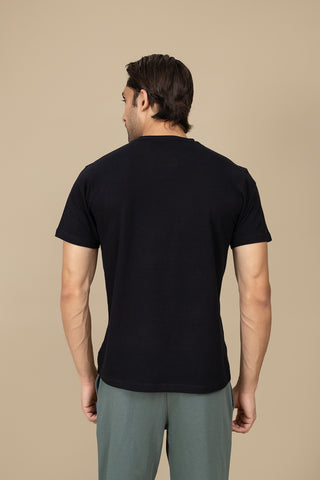 Round Neck T-Shirt - RTNS250632-BK