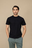 Black Round Neck T-Shirt