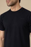 Black Round Neck T-Shirt