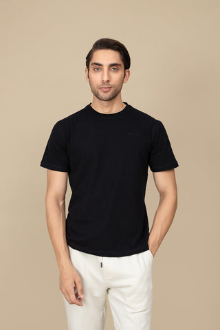Round Neck T-Shirt - RTNS250633-BK