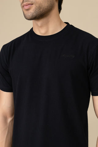 Round Neck T-Shirt - RTNS250633-BK