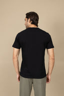 Black Round Neck T-Shirt
