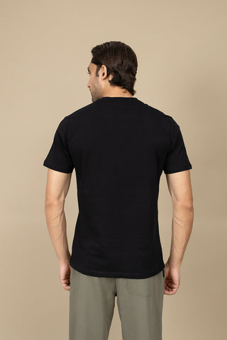 Round Neck T-Shirt - RTNS250634-BK