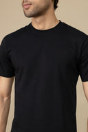 Black Round Neck T-Shirt