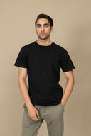 Black Round Neck T-Shirt