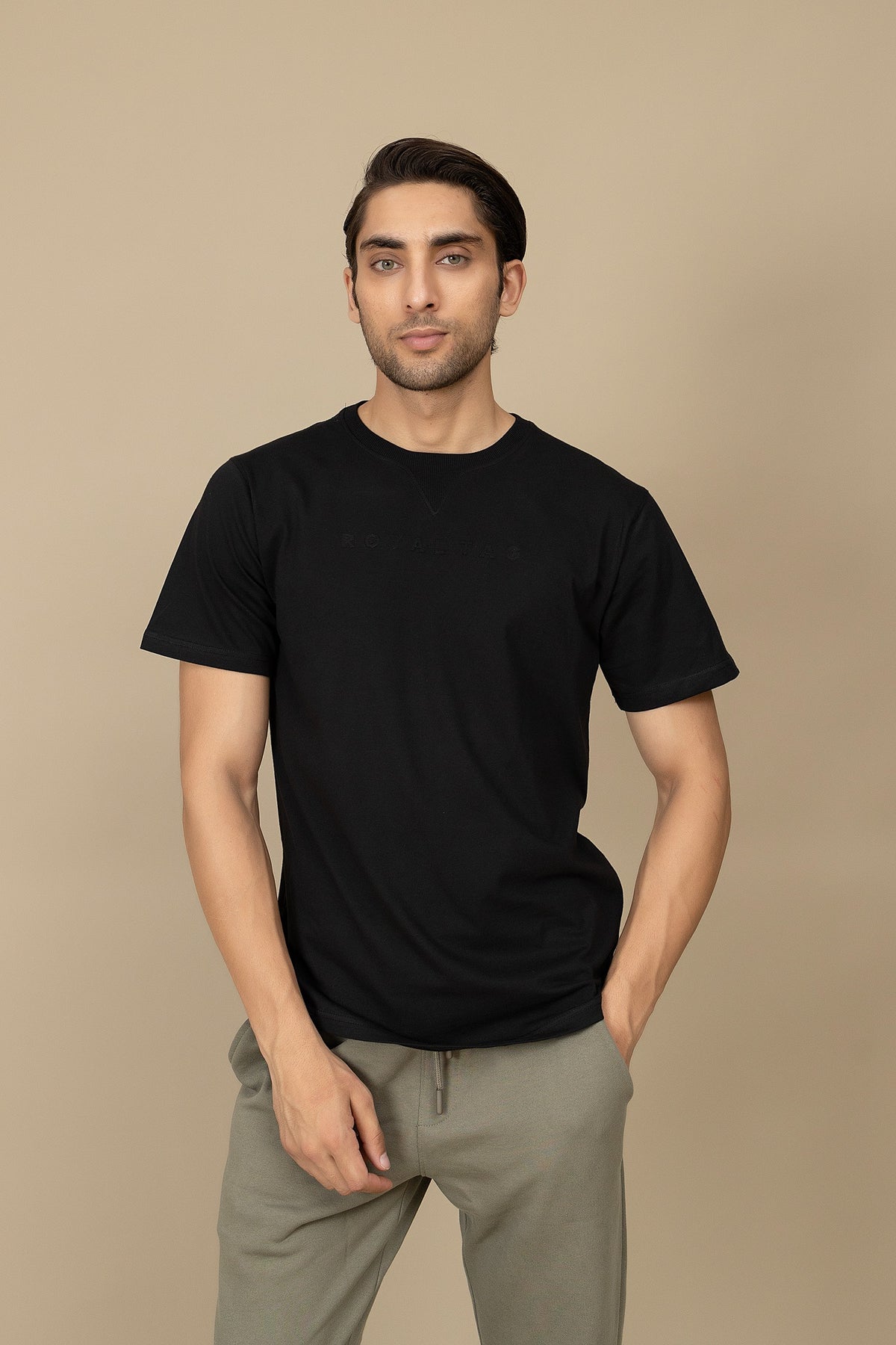 Round Neck T-Shirt - RTNC250558-BK