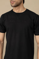 Black Round Neck T-Shirt