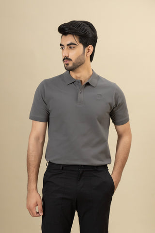 Grey Polo Shirt - RTCF250303-GR / RTSF250304-GR