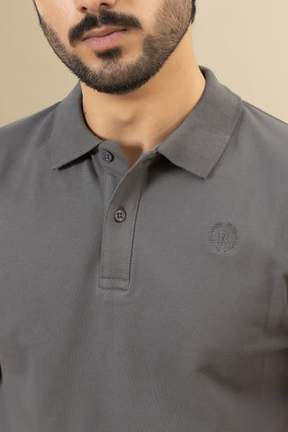 Grey Polo Shirt - RTCF250303-GR / RTSF250304-GR