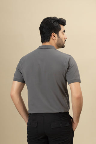 Grey Polo Shirt - RTCF250303-GR / RTSF250304-GR