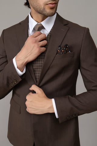 Suits 03 Piece - 3SP8218-DBR