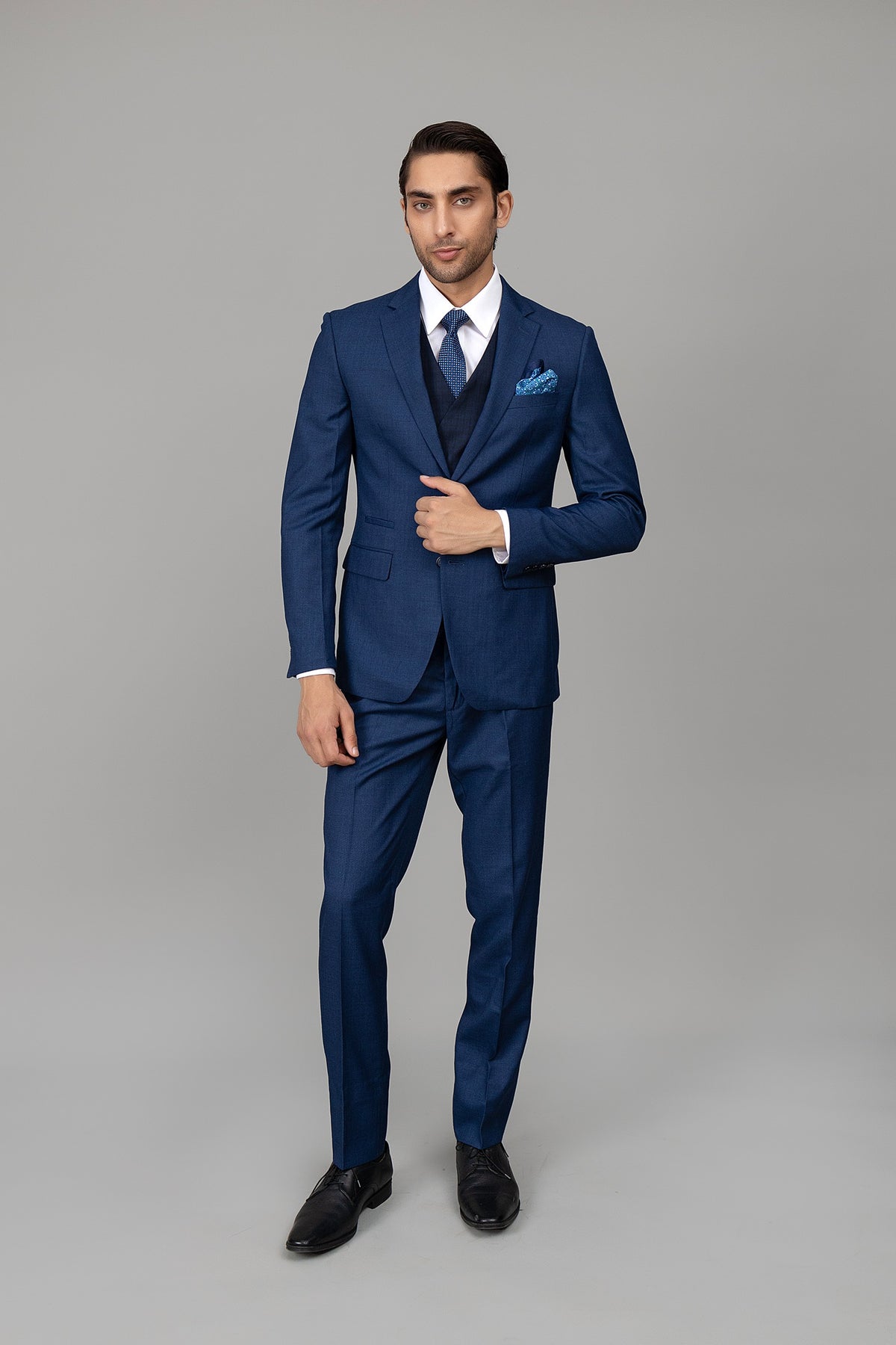Suits 03 Piece - 3SP9826-BL