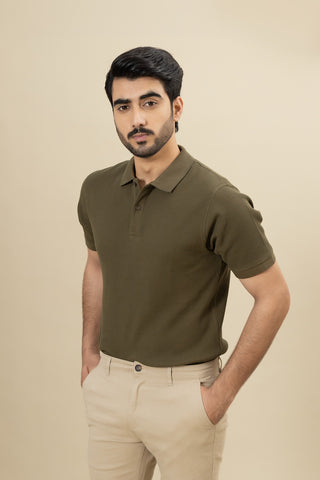 Olive Polo Shirt - RTSF250309-OL