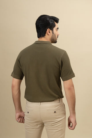 Olive Polo Shirt - RTSF250309-OL