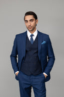 Suits 03 Piece - 3SP9826-BL
