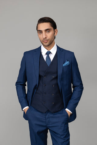 Suits 03 Piece - 3SP9826-BL