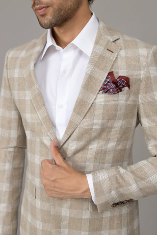 Check Coat - SF5142-BG
