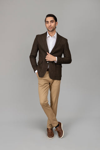 Dark Brown Casual Coat