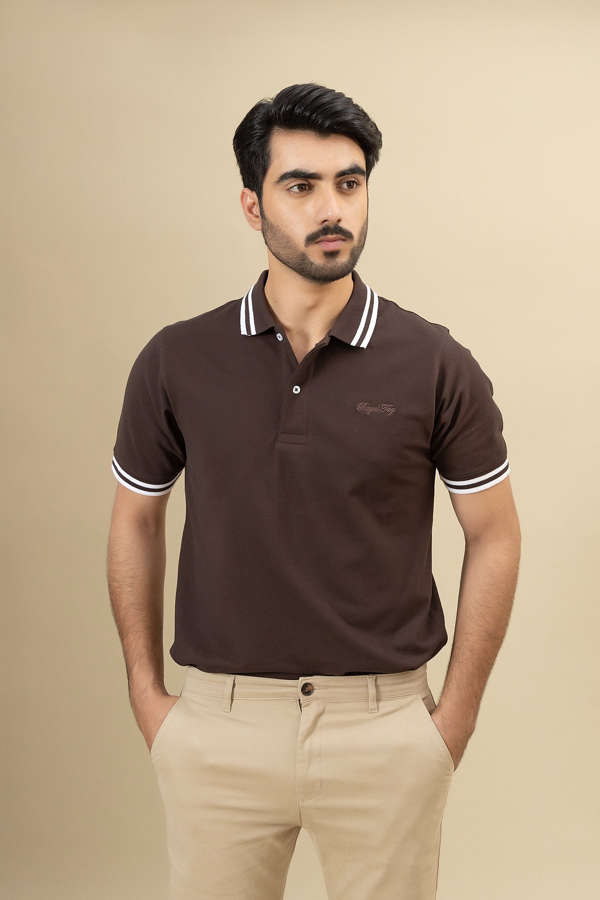 Coffee Polo Shirt - RTSF250353-COF