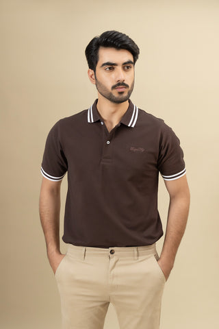 Coffee Polo Shirt - RTSF250353-COF