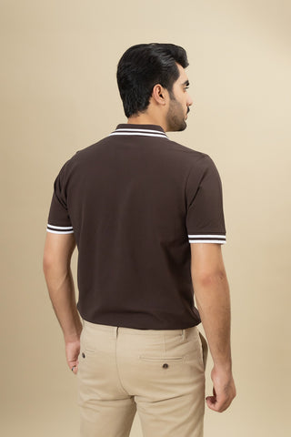 Coffee Polo Shirt - RTSF250353-COF