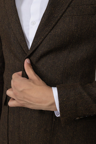 Dark Brown Casual Coat